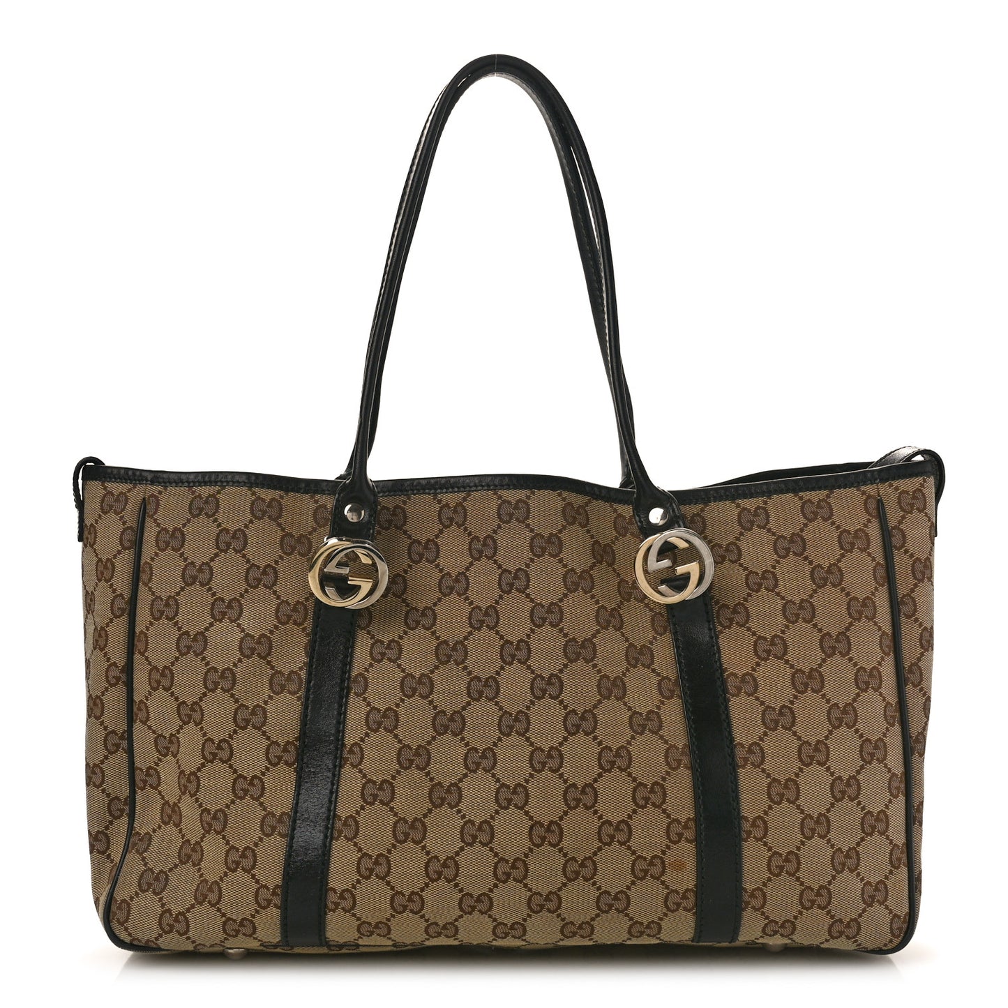 Monogram Medium Twins Tote Black