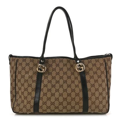 Gucci Monogram Medium Twins Tote Black 1 of 9