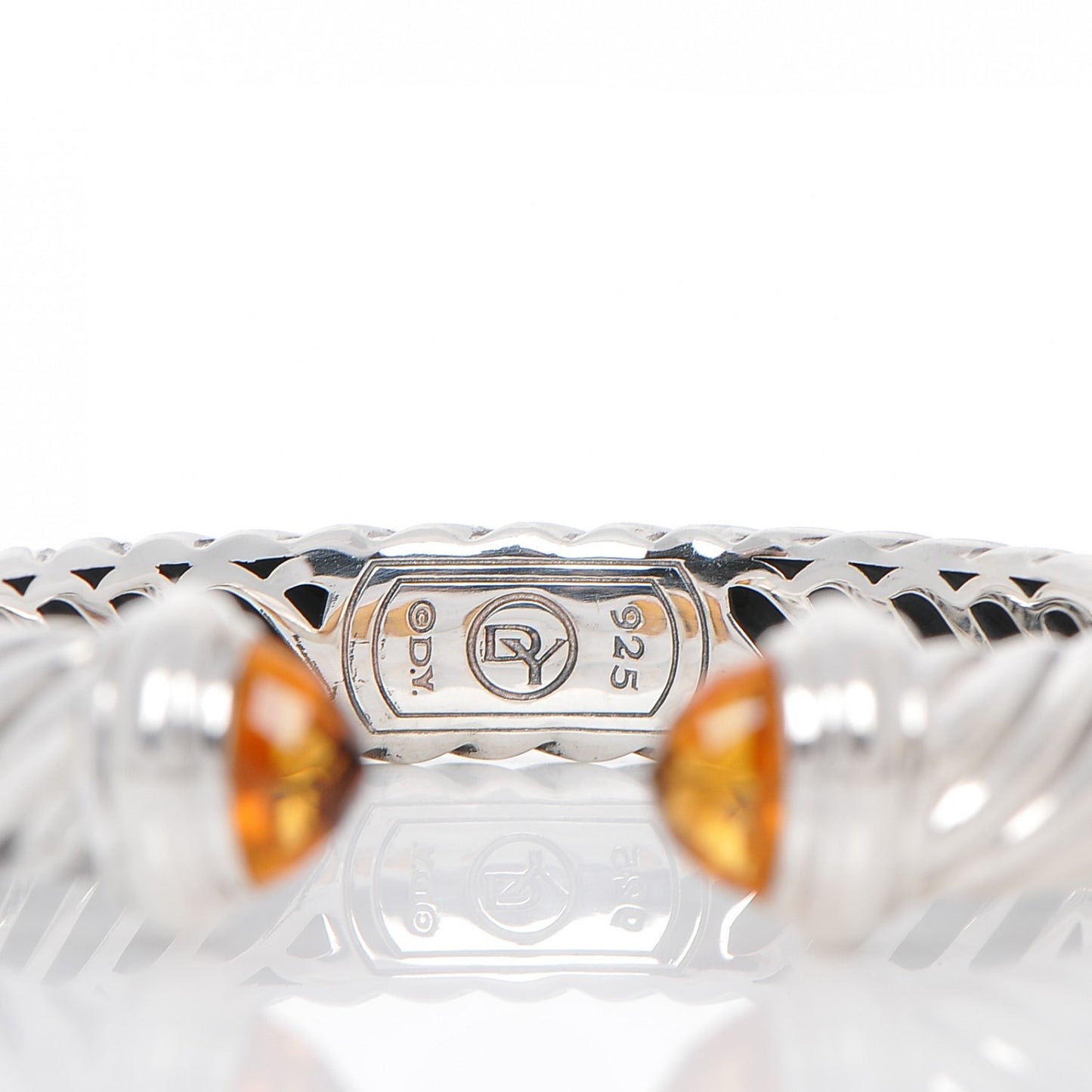 Sterling Silver Citrine 10mm Waverly Bracelet