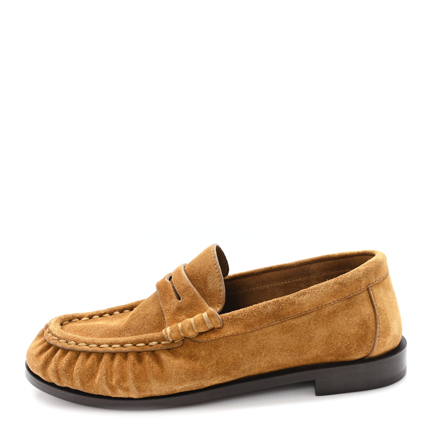 Suede Le Loafer 15 Penny Slippers 36 Cuoio