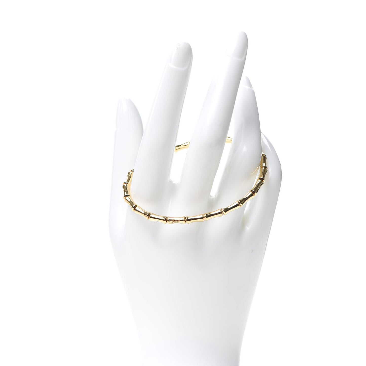 18K Yellow Gold Small Bamboo Spring Bracelet 18