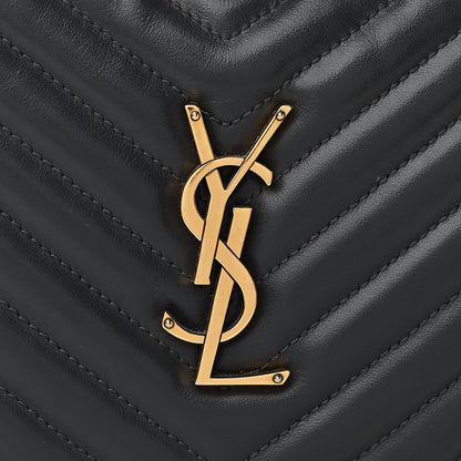 Saint Laurent Calfskin Matelasse Monogram Lou Camera Bag Asphalt 8 of 13