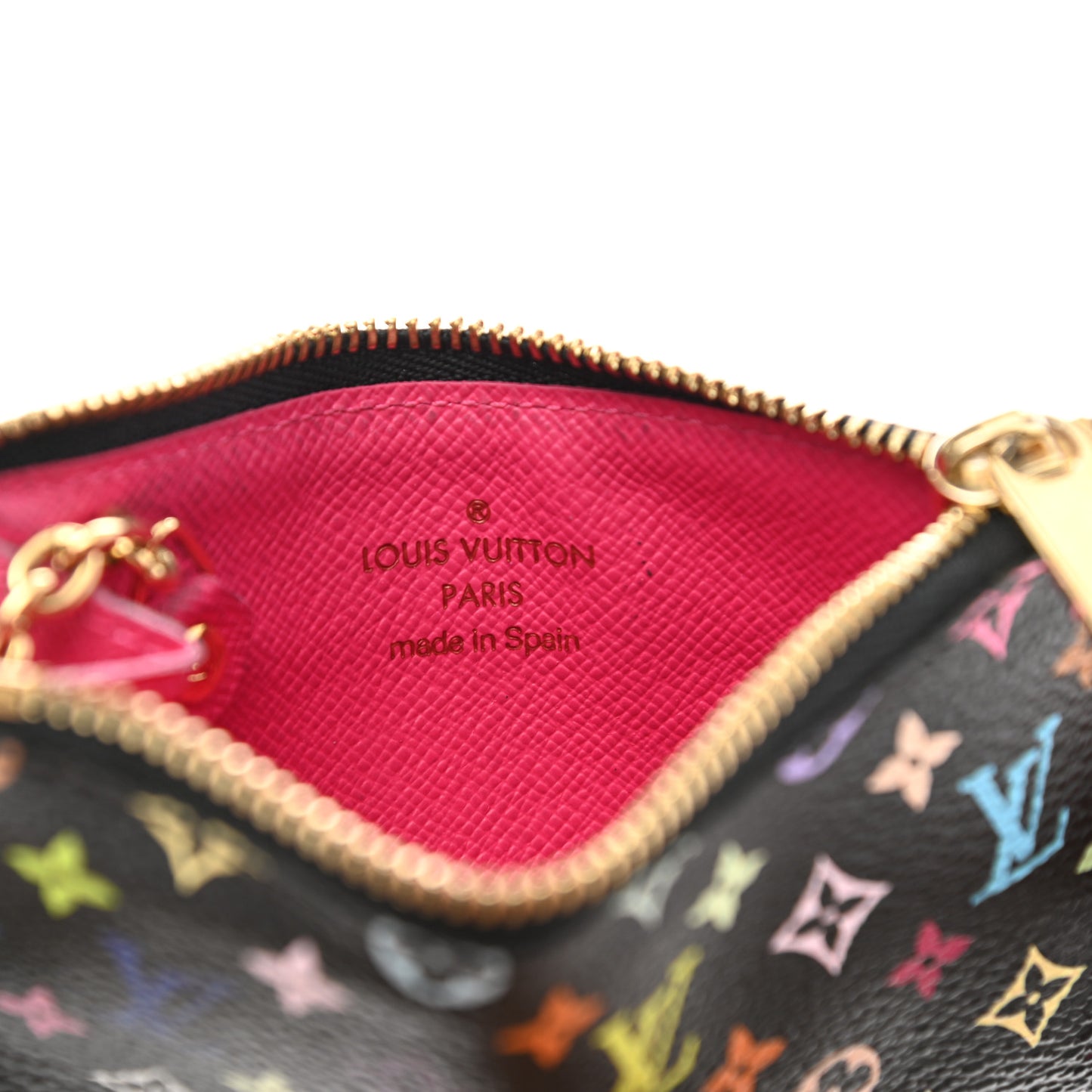 Monogram Multicolor Key Pouch Black Grenade