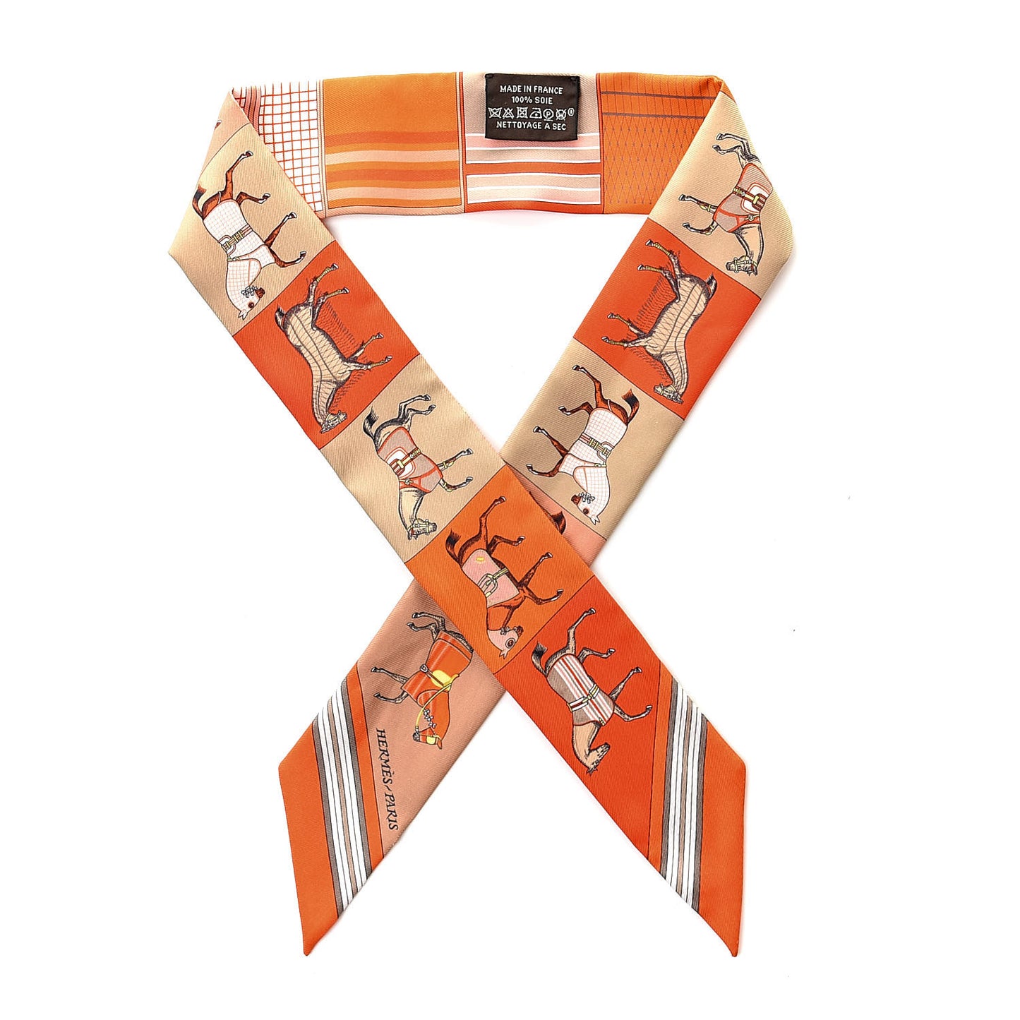 Silk Couvertures Nouvelles Twilly Orange Jaune Capucine