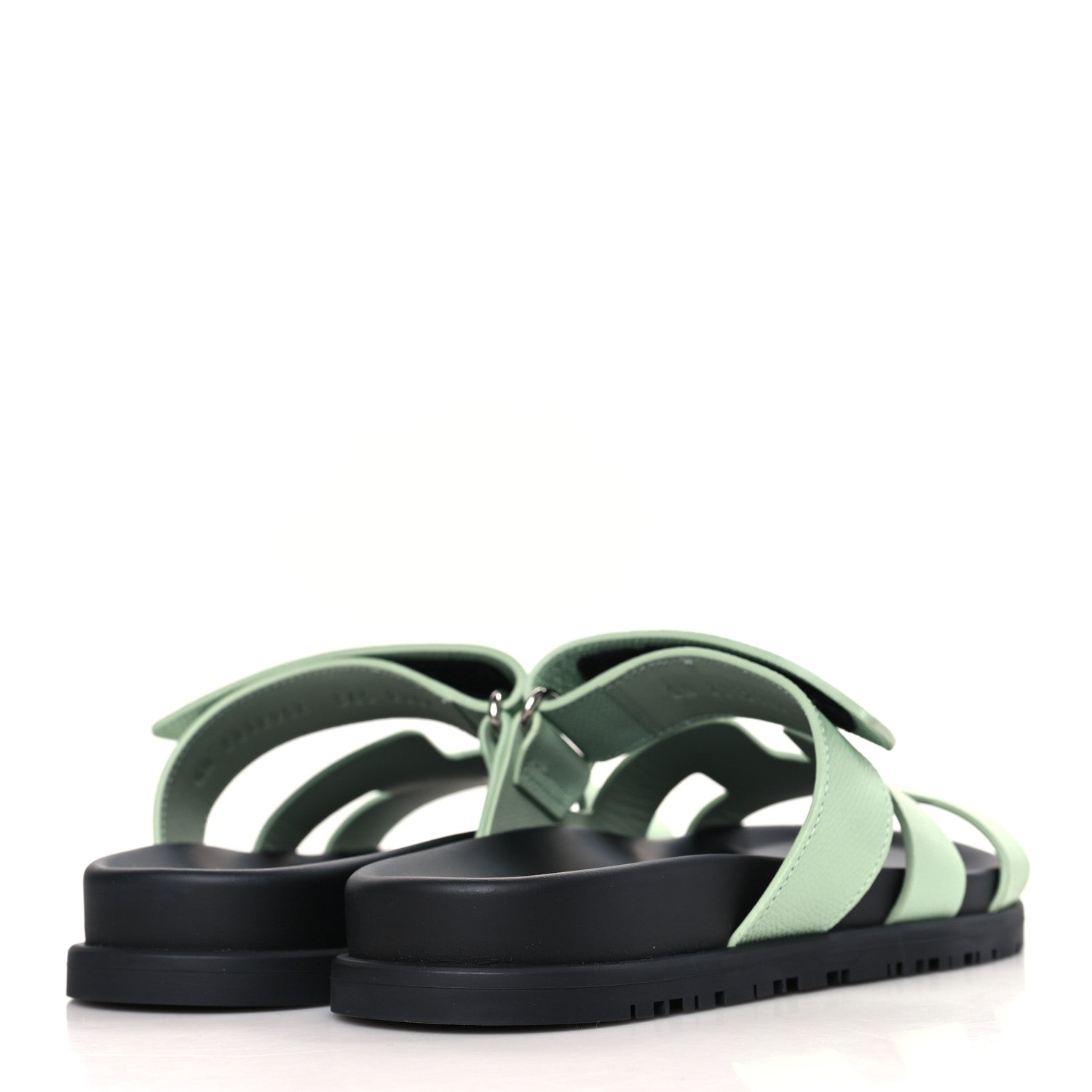 Hermes Epsom Womens Chypre Sandals 36.5 Vert Jade 4 of 8