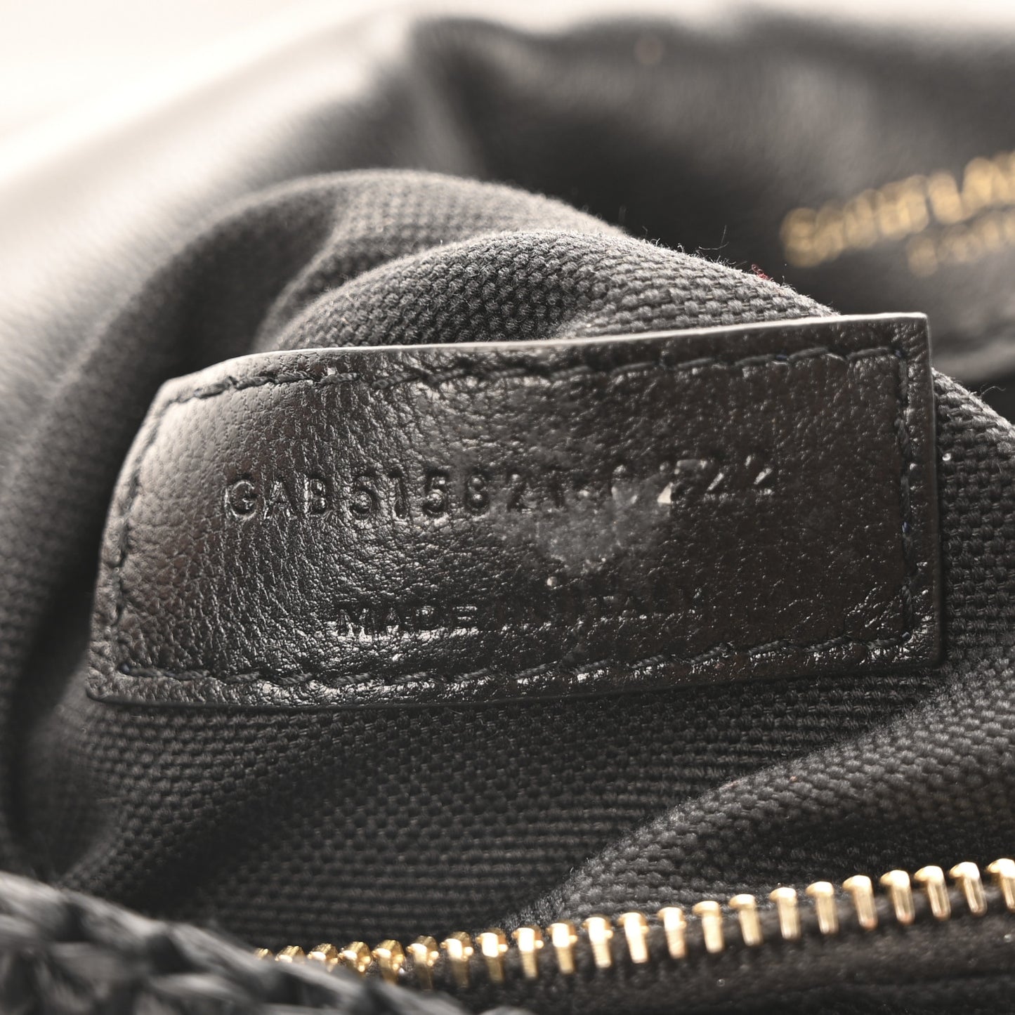 Raffia Monogram Medium Jamie Black