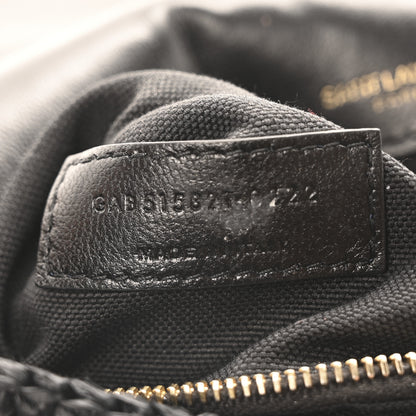 Saint Laurent Raffia Monogram Medium Jamie Black 7 of 10