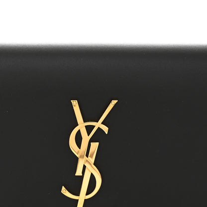 Saint Laurent Calfskin Classic Monogram Tassel Clutch Black 8 of 10
