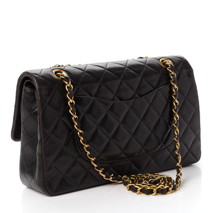 Chanel Lambskin Quilted Medium Double Flap Black 3 of 10