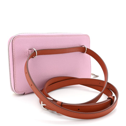 Hermes Epsom Swift Nouveau To Go Wallet Mauve Sylvestre Lime Cuivre Caban 3 of 13