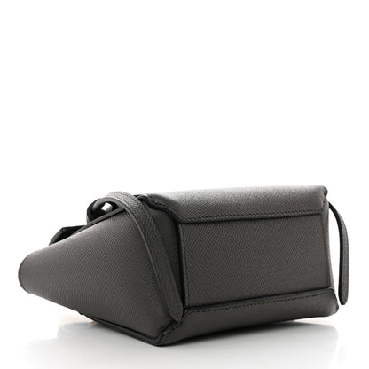 Celine Grained Calfskin Pico Belt Bag Grey 4 of 9