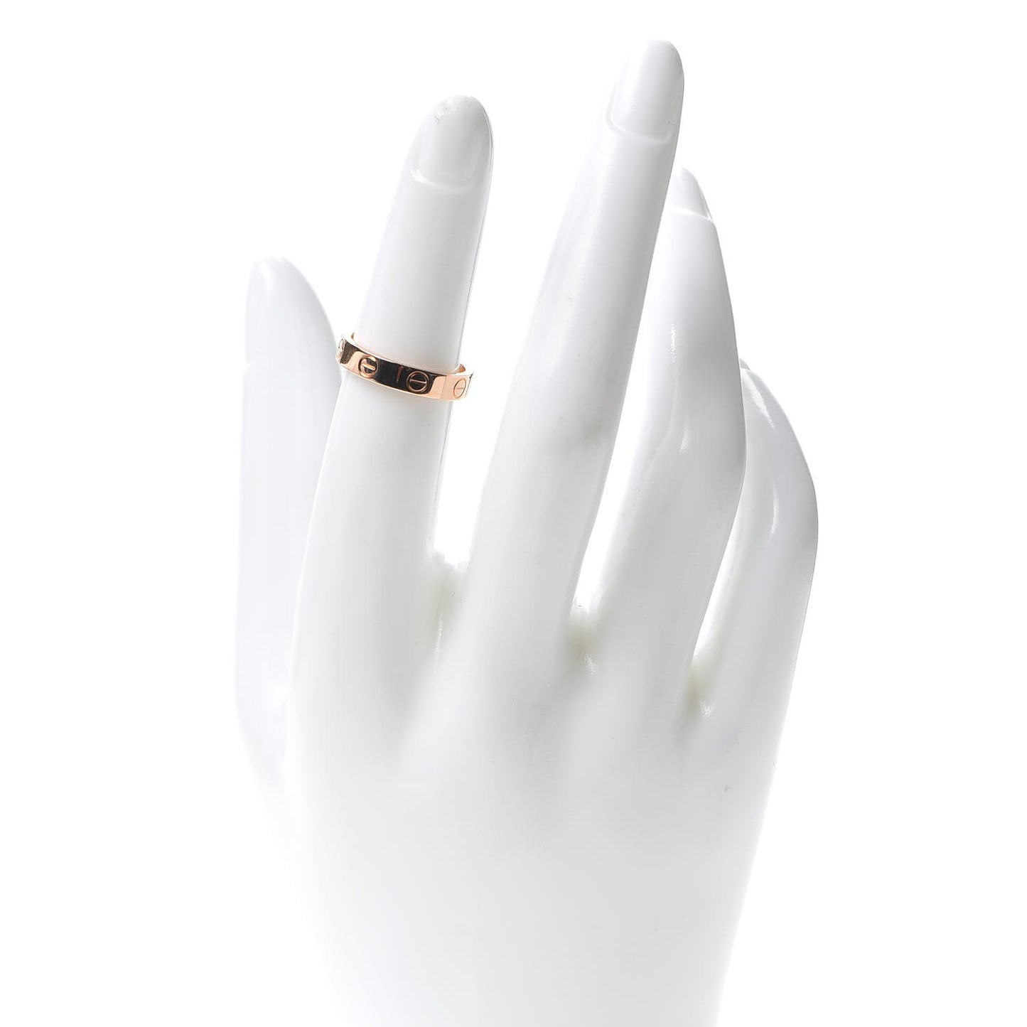 18K Pink Gold 3.5mm LOVE Wedding Band Ring 49 4.75