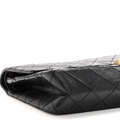 Chanel Aged Calfskin Quilted 50th Anniversary 2.55 Reissue 226 Flap Black 9 of 12