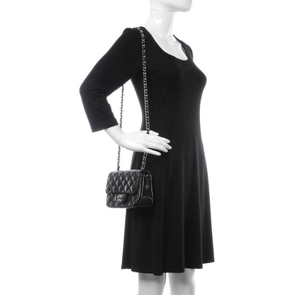 Chanel Lambskin Quilted Mini Square Flap Black 2 of 10