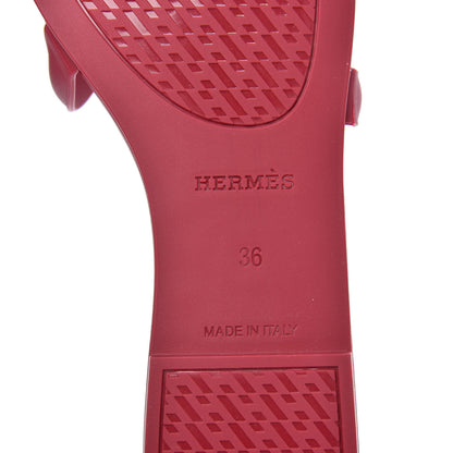 Hermes Rubber Aloha Sandals 36 Rose Baie 7 of 8