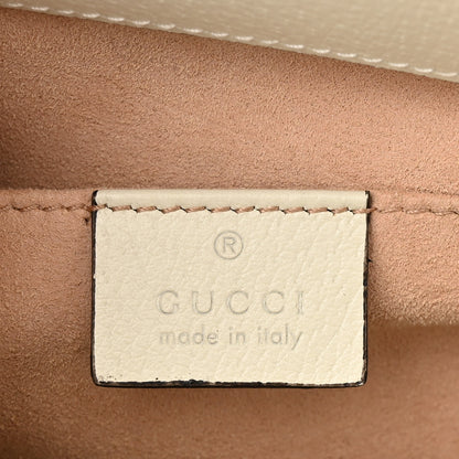Gucci GG Supreme Monogram Flora Web Small Ophidia Chain Shoulder Bag White 6 of 11