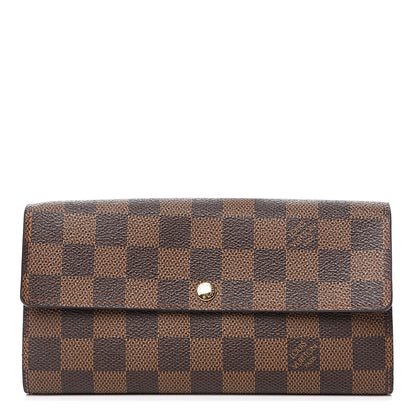 Louis Vuitton Damier Ebene Sarah Wallet 1 of 9