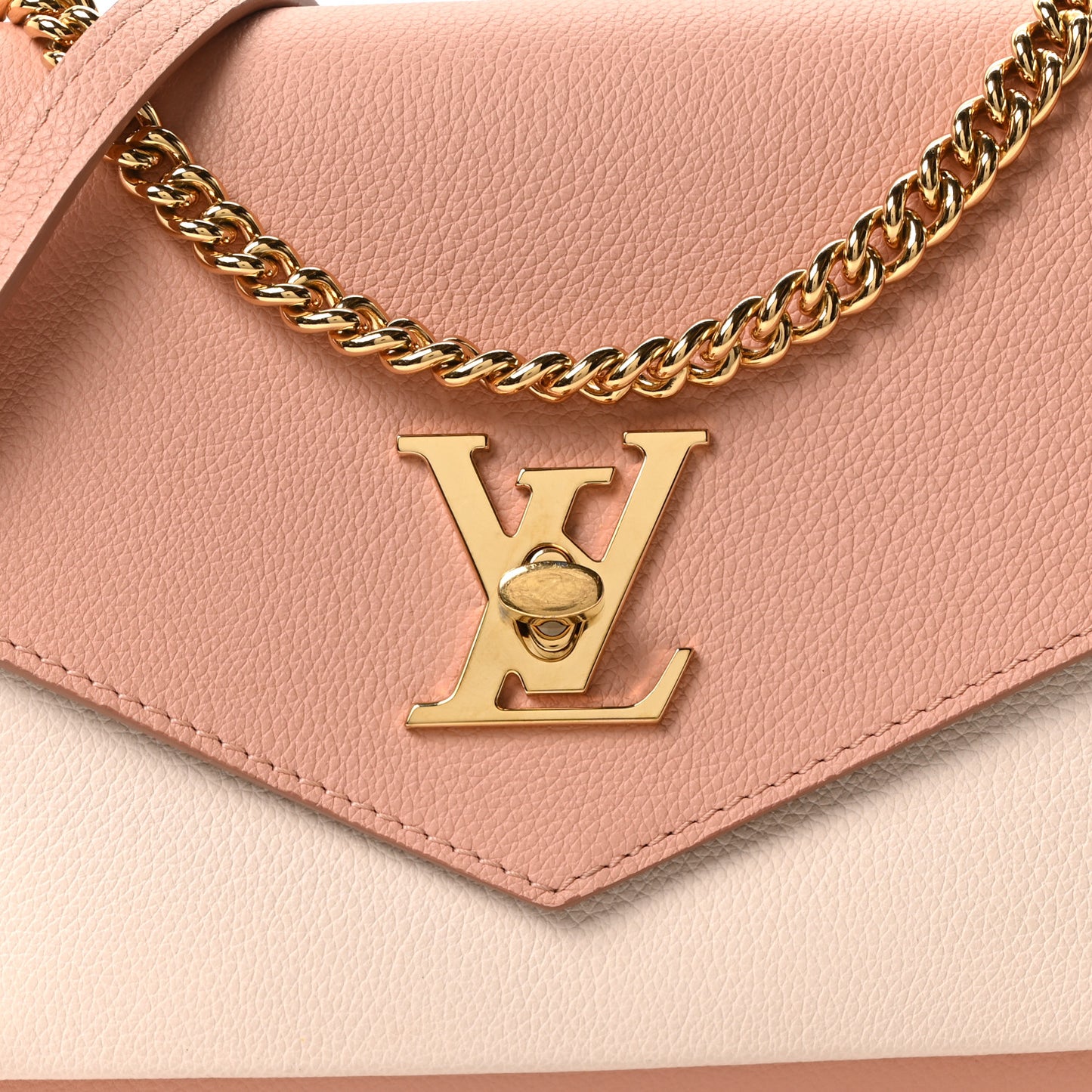 Soft Calfskin My Lockme Chain Bag Rose Trianon