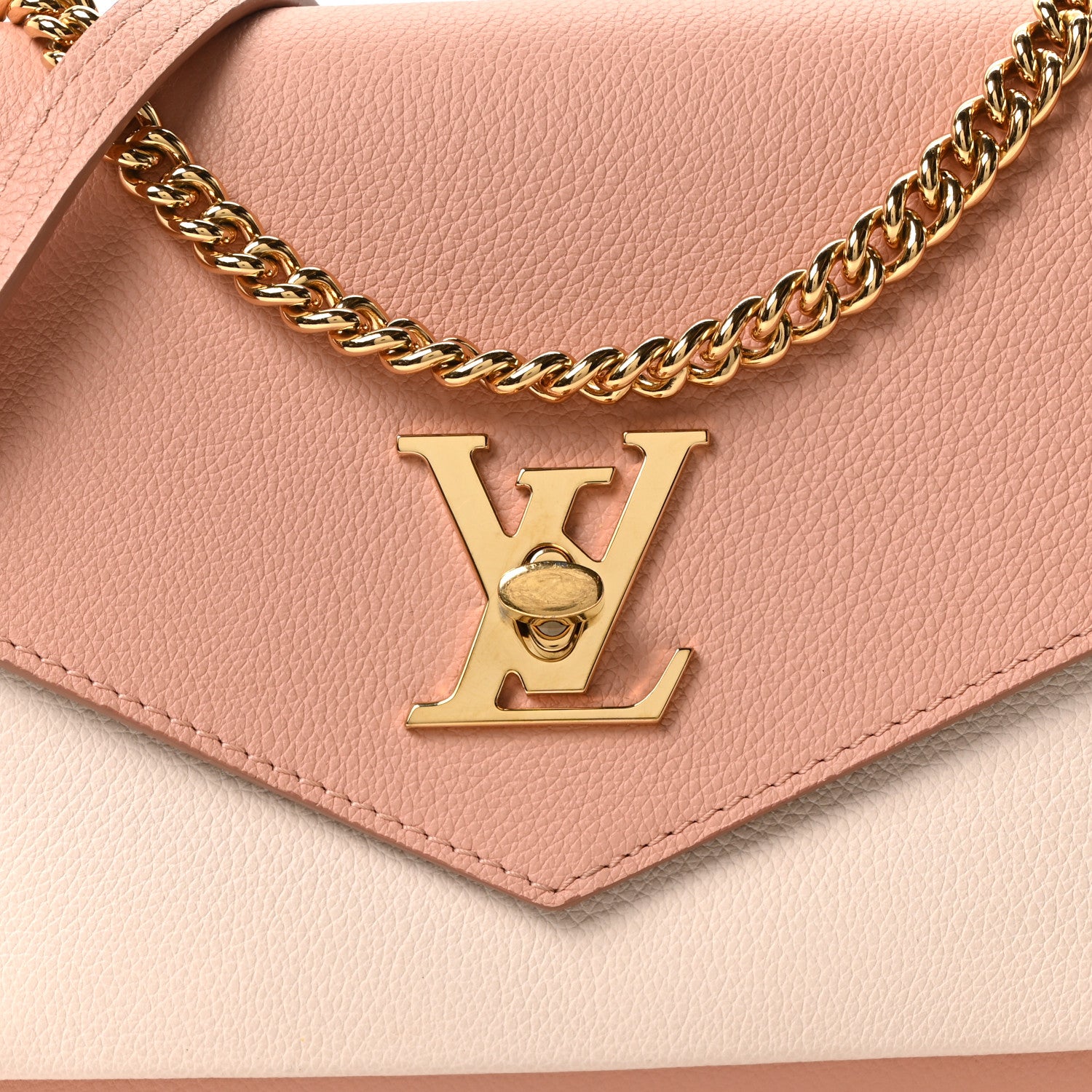 Louis Vuitton Soft Calfskin My Lockme Chain Bag Rose Trianon 7 of 9