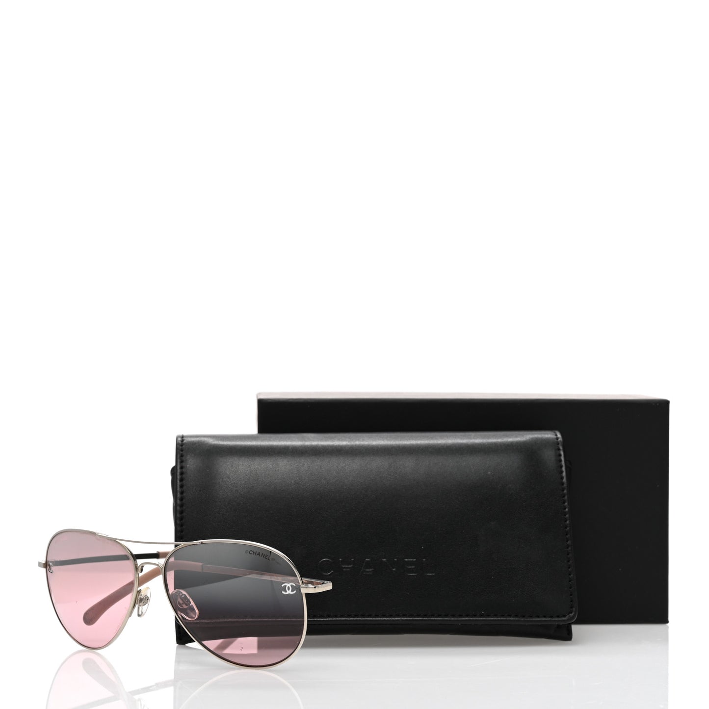 Metal Aviator CC Sunglasses Pink