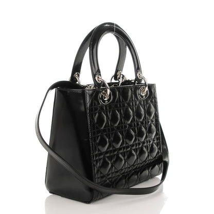 Christian Dior Patent Cannage Medium Lady Dior Black 3 of 7