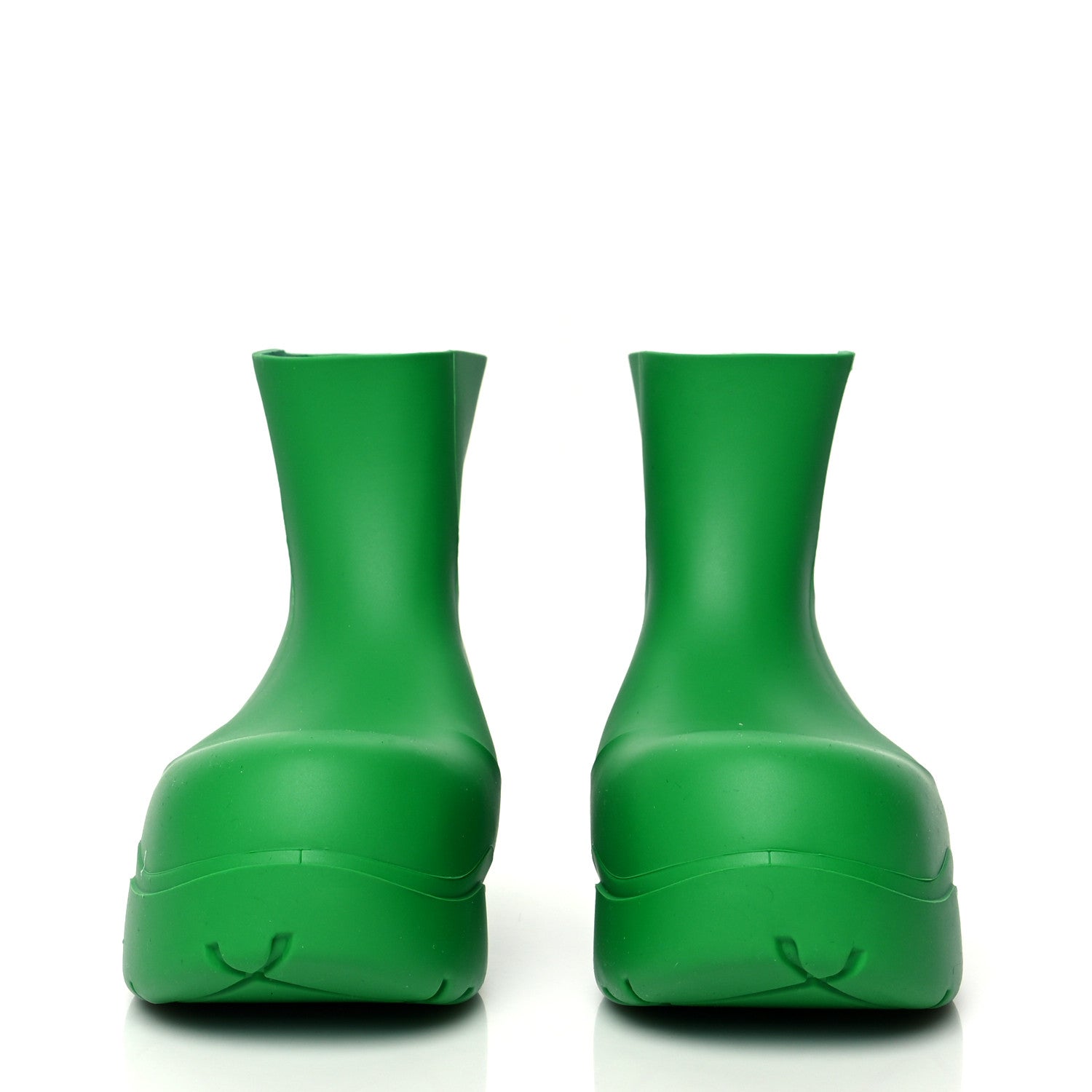 Bottega Veneta Rubber Puddle Ankle Boots 38 Grass 2 of 7