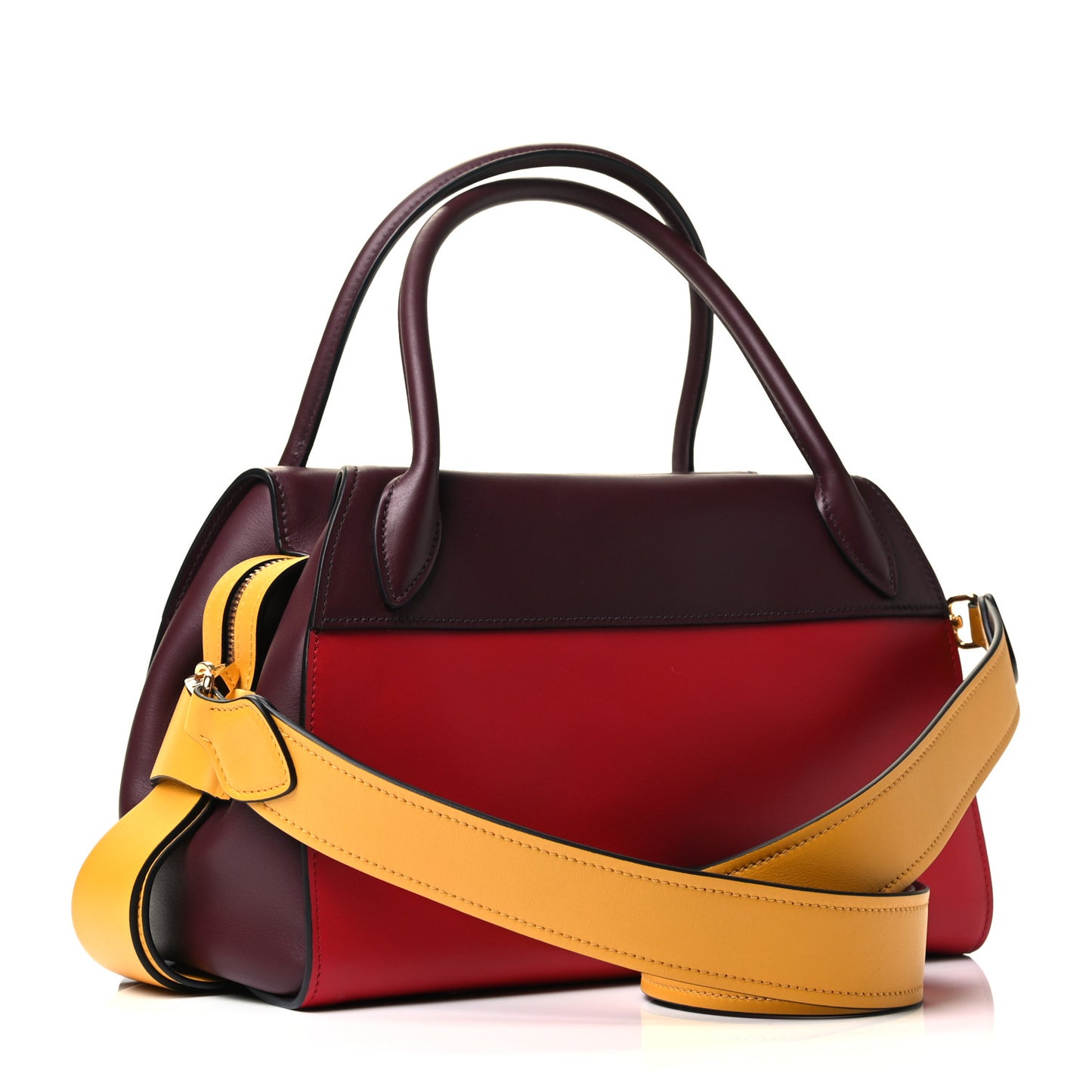 City Calf Ribbon Bowling Bag Fire Engine Red