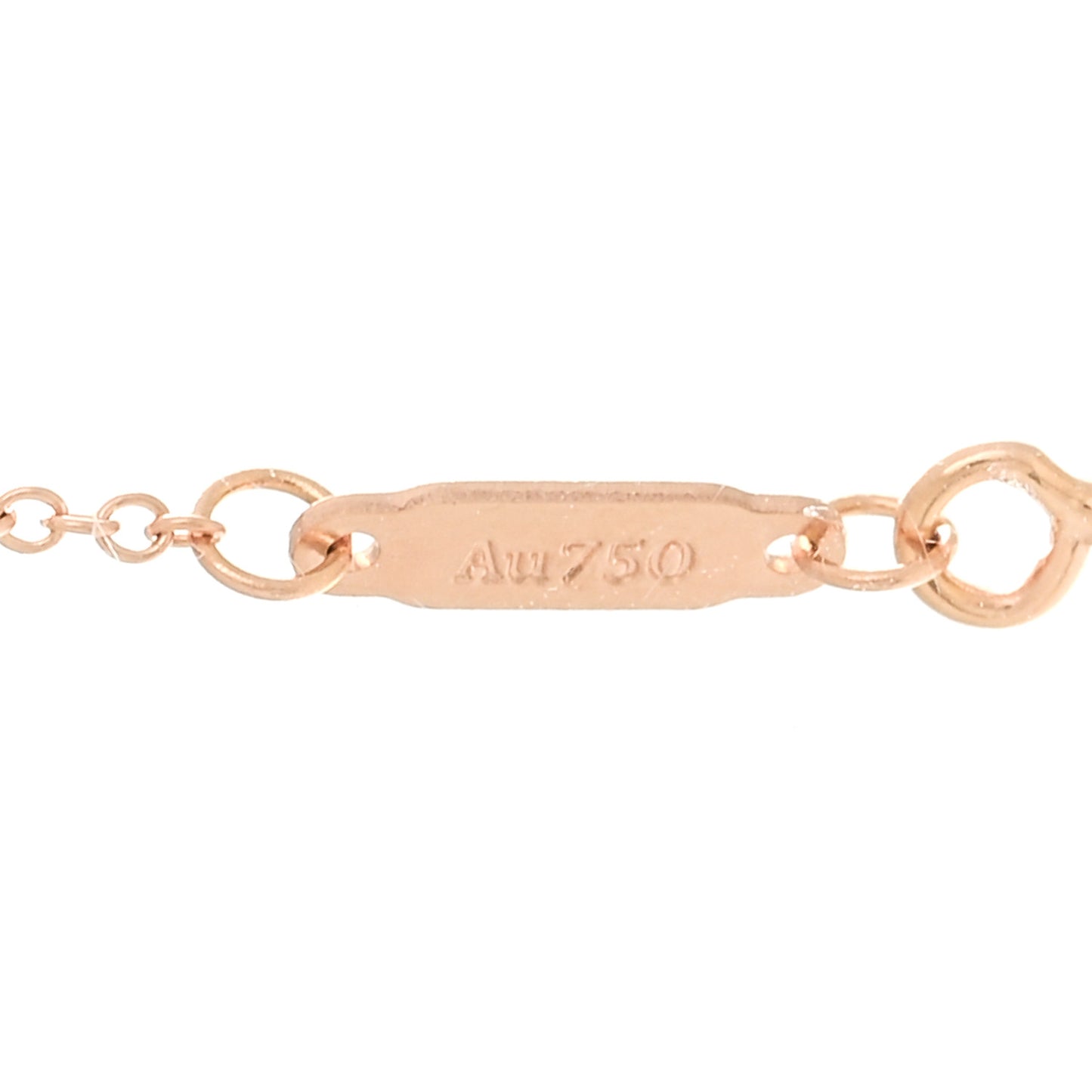 18K Rose Gold Small T Smile Pendant Necklace