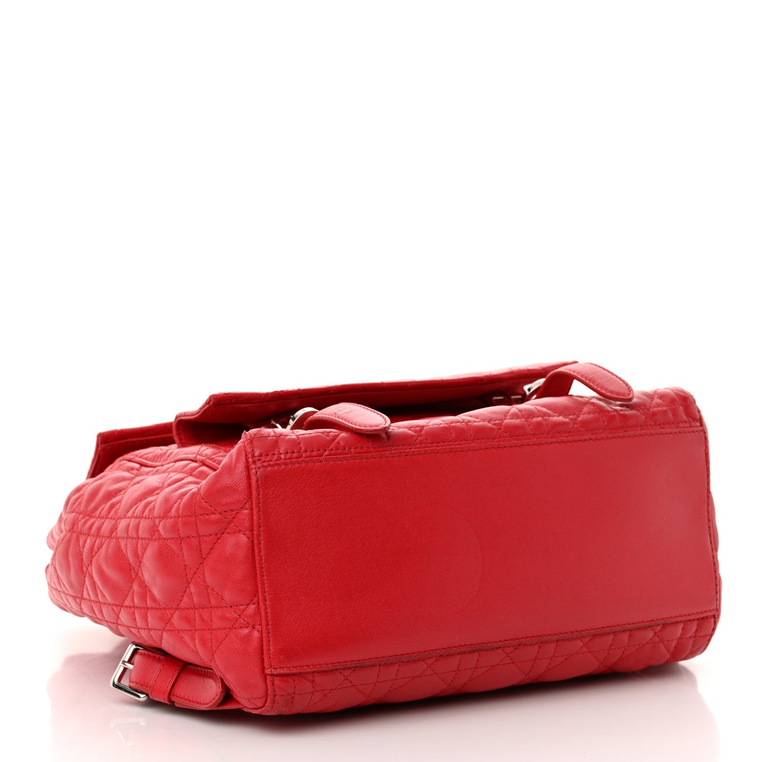 Christian Dior Lambskin Cannage Large Stardust Backpack Red 4 of 15