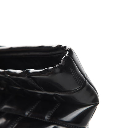 Chanel Vinyl Quilted Frozen Shopping Tote Black 16 of 16