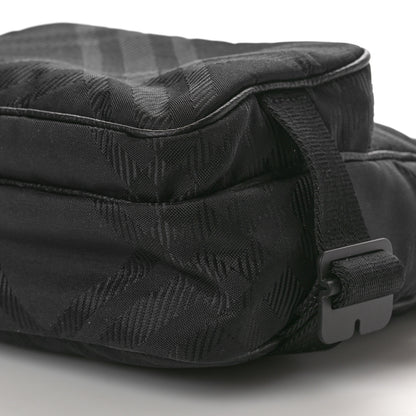 Burberry Nylon Jacquard Pocket Crossbody Bag Black Black 10 of 10