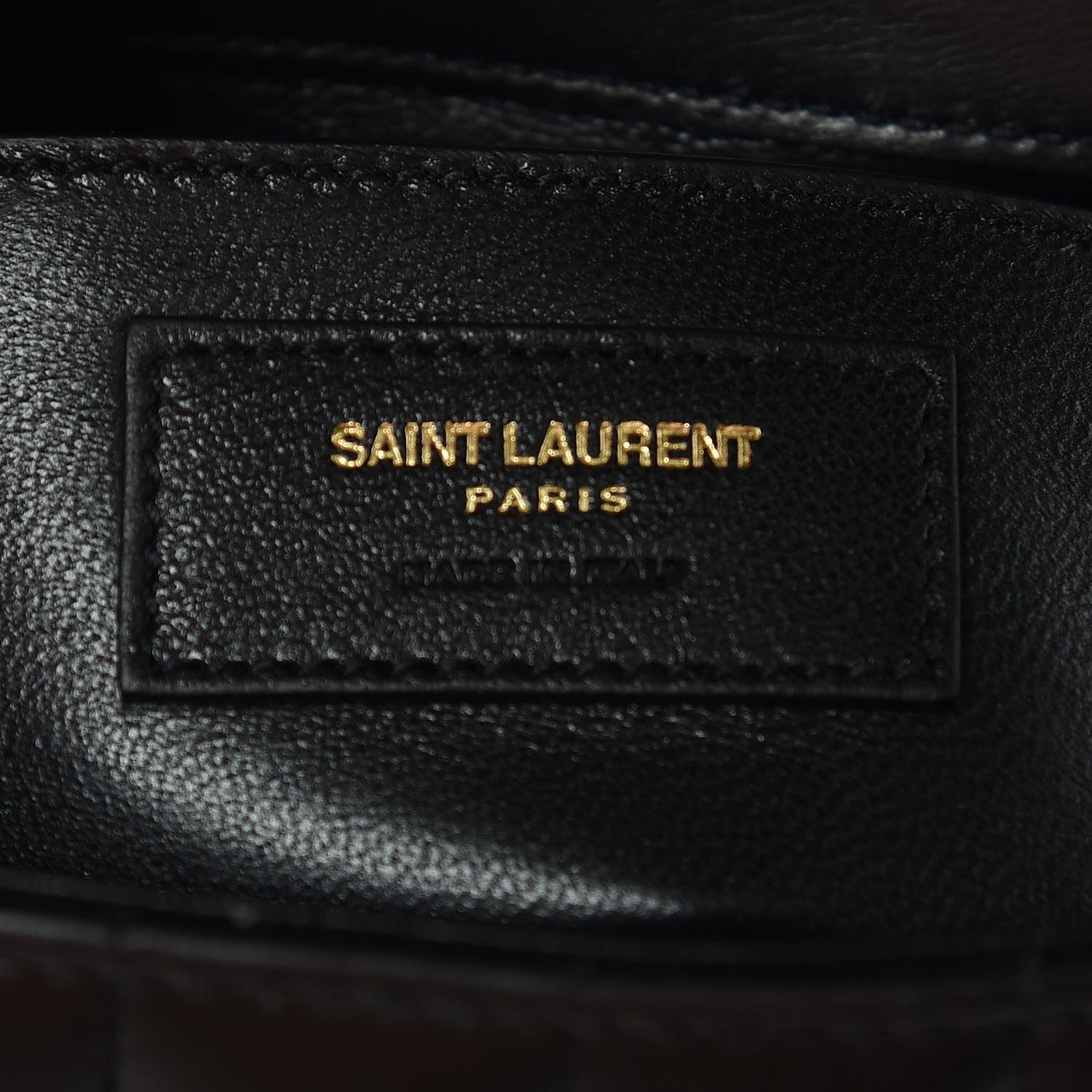 Saint Laurent Lambskin Matelasse Monogram Medium Vicky Chain Bag Black 6 of 9