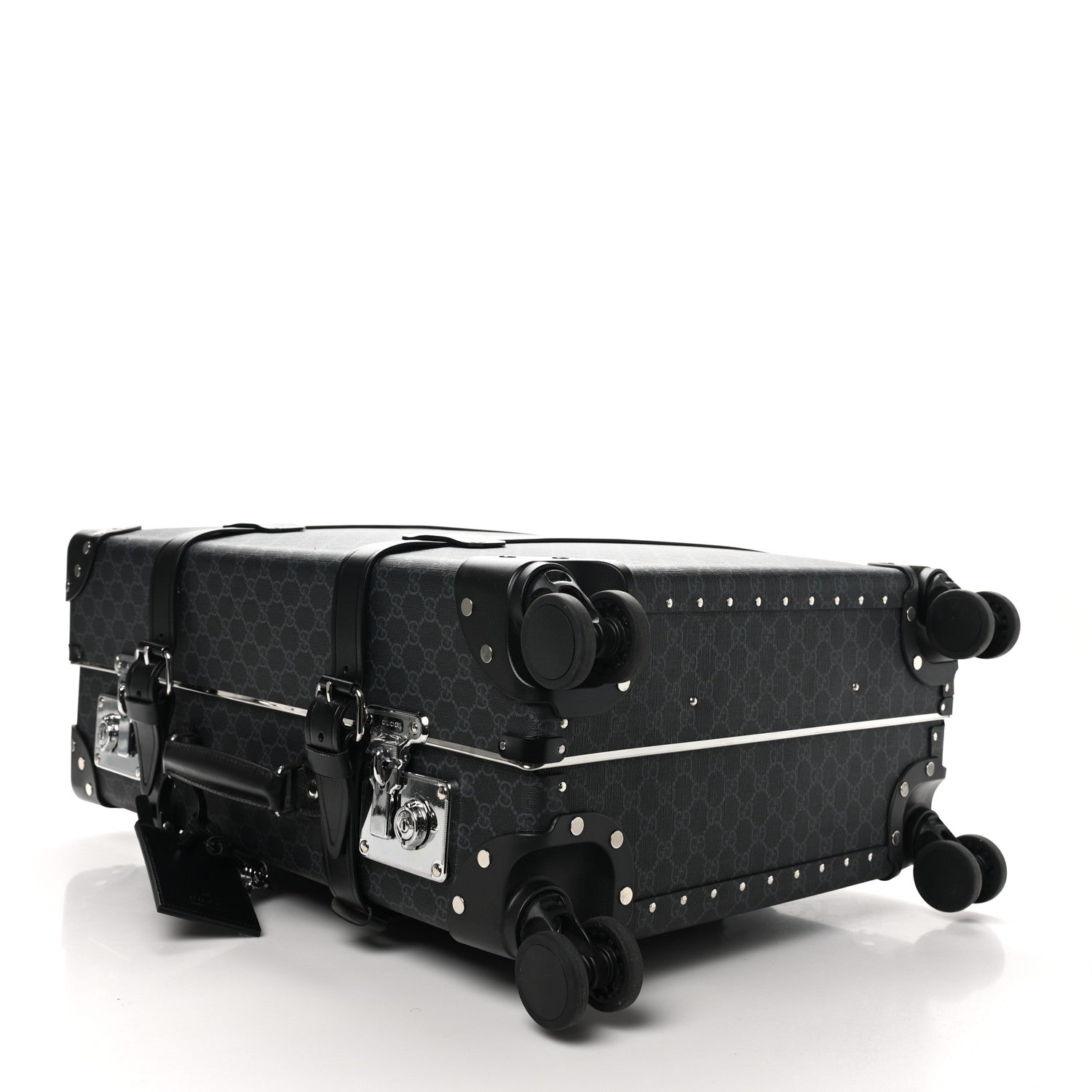 Gucci GG Supreme Monogram Globe-Trotter Carry-On Black Black Grey 3 of 8