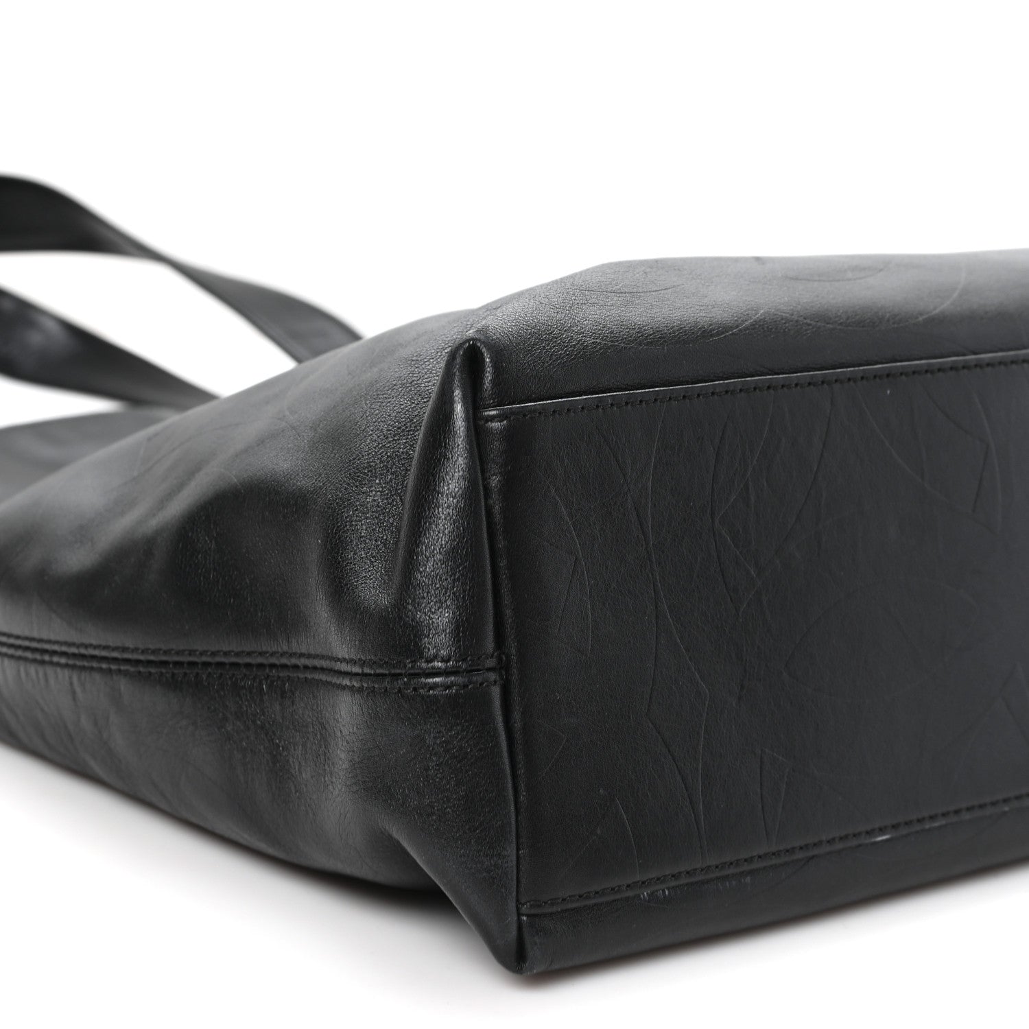 Chanel Lambskin CC Embossed Tote Black 9 of 11