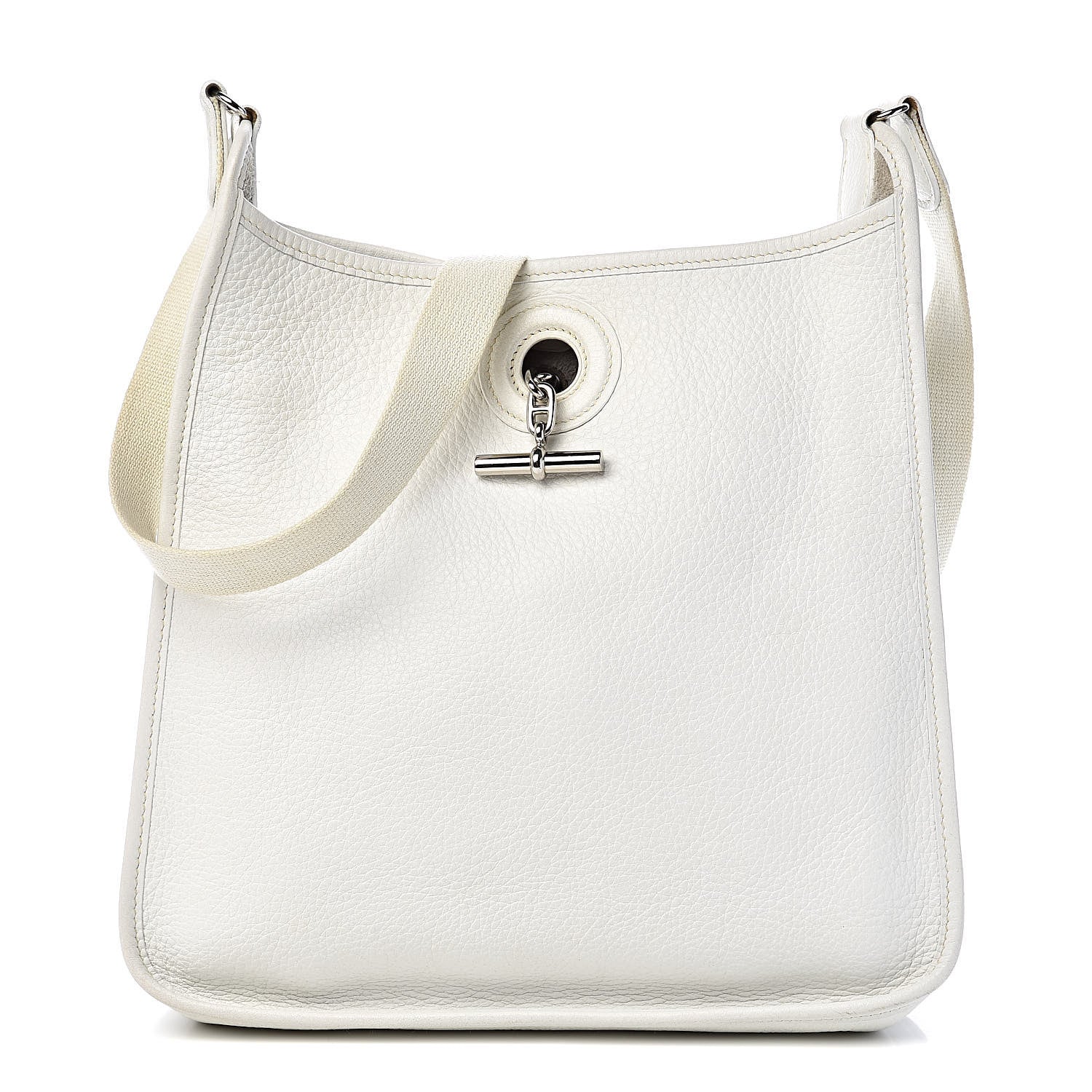 Hermes Taurillon Clemence Vespa PM White 1 of 13