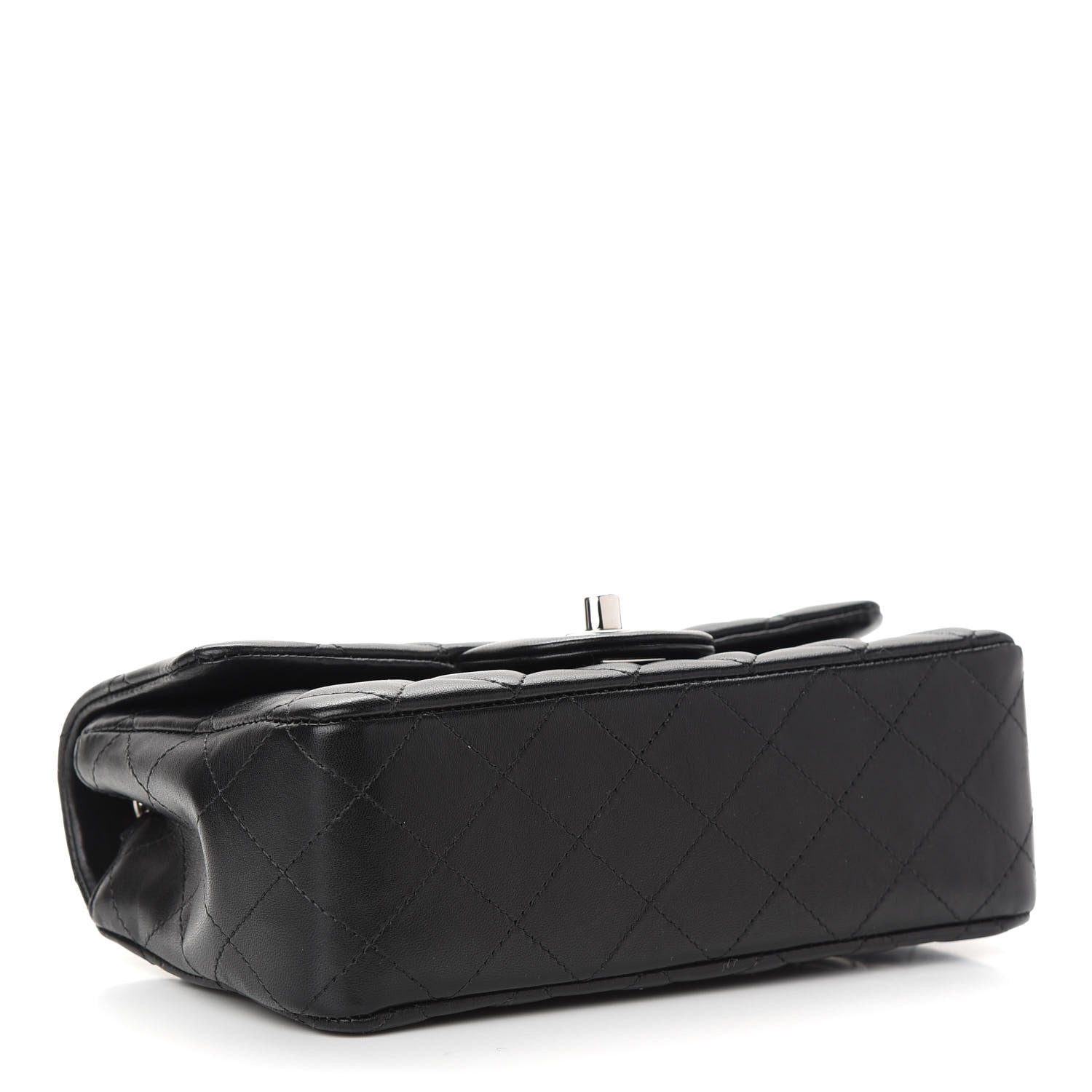 Chanel Lambskin Quilted Mini Rectangular Flap Black 4 of 9