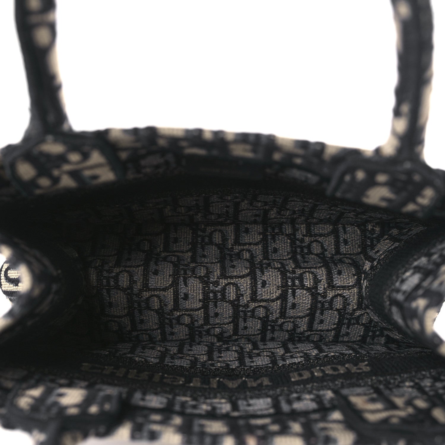 Christian Dior Oblique Small Book Tote Blue Multicolor 5 of 9