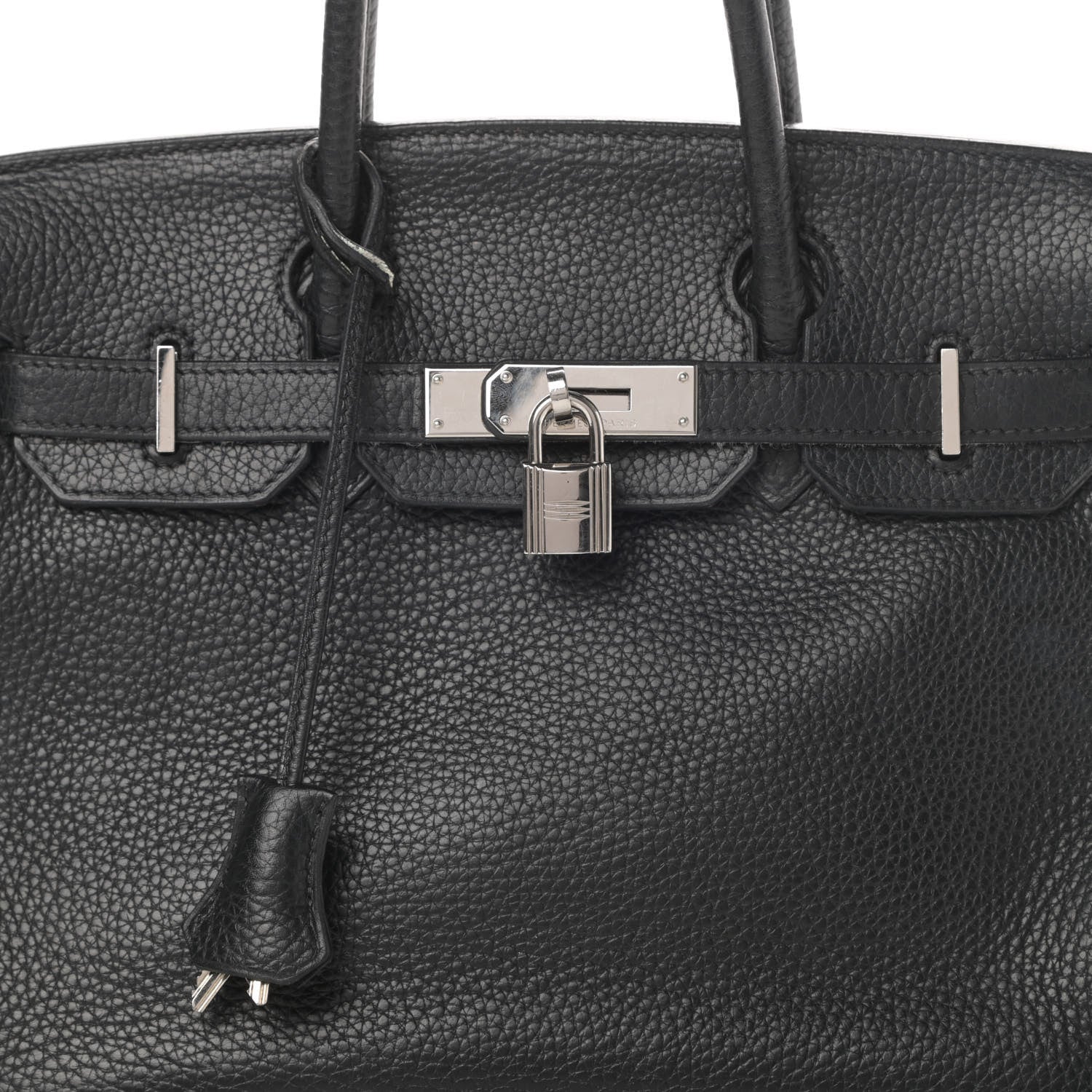 Hermes Taurillon Clemence Birkin 30 Black 8 of 15