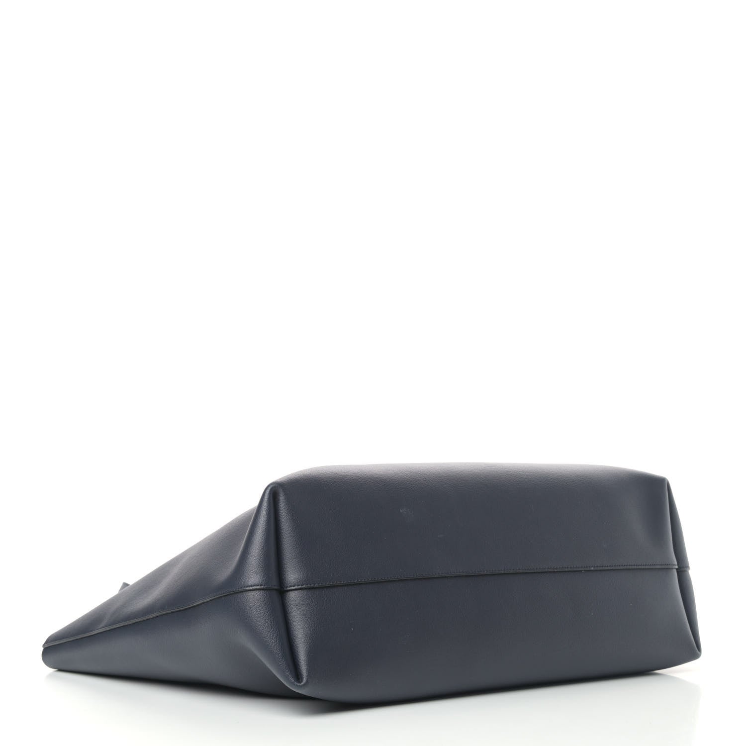 Saint Laurent Calfskin Shopping Tote Navy 3 of 7