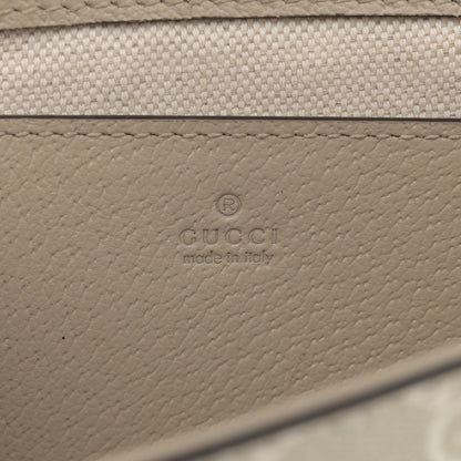 Gucci GG Supreme Monogram Textured Dollar Calfskin Web Mini Ophidia Envelope Shoulder Bag Beige Mystic White Oatmeal 6 of 13