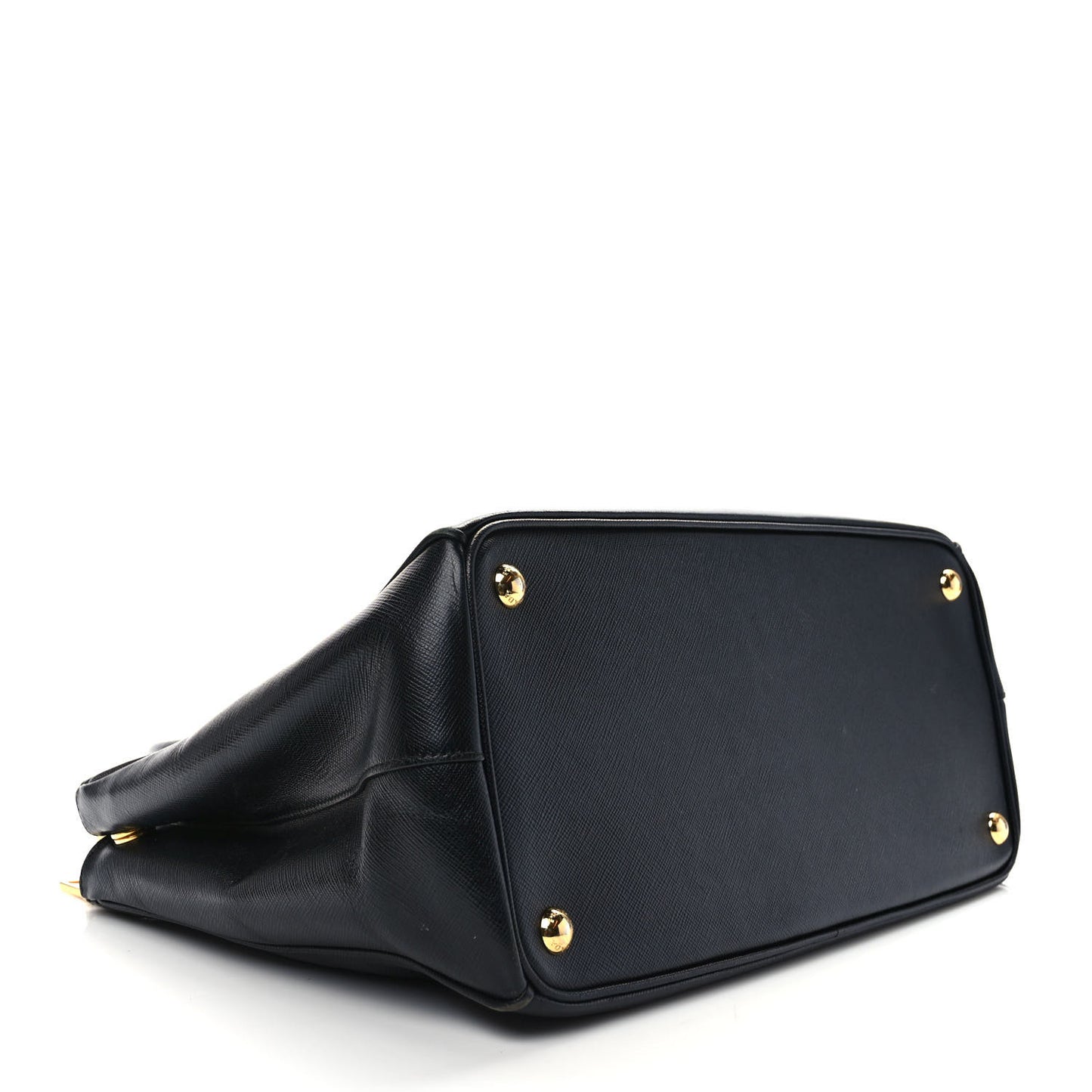 Saffiano Medium Galleria Double Zip Tote Black