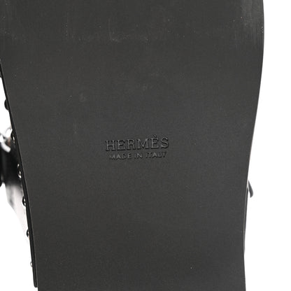 Hermes Calfskin Womens Kos Clog 39 Black 7 of 10