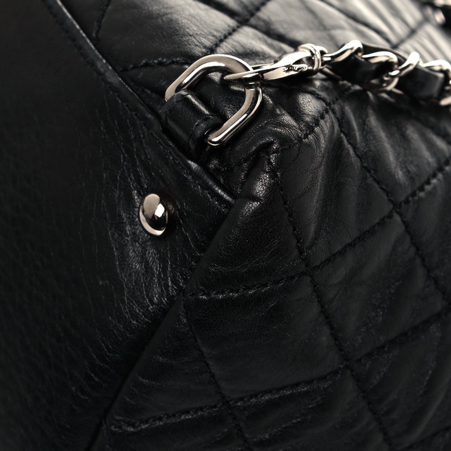 Chanel Lambskin Quilted Beijing Backpack Black 12 of 16