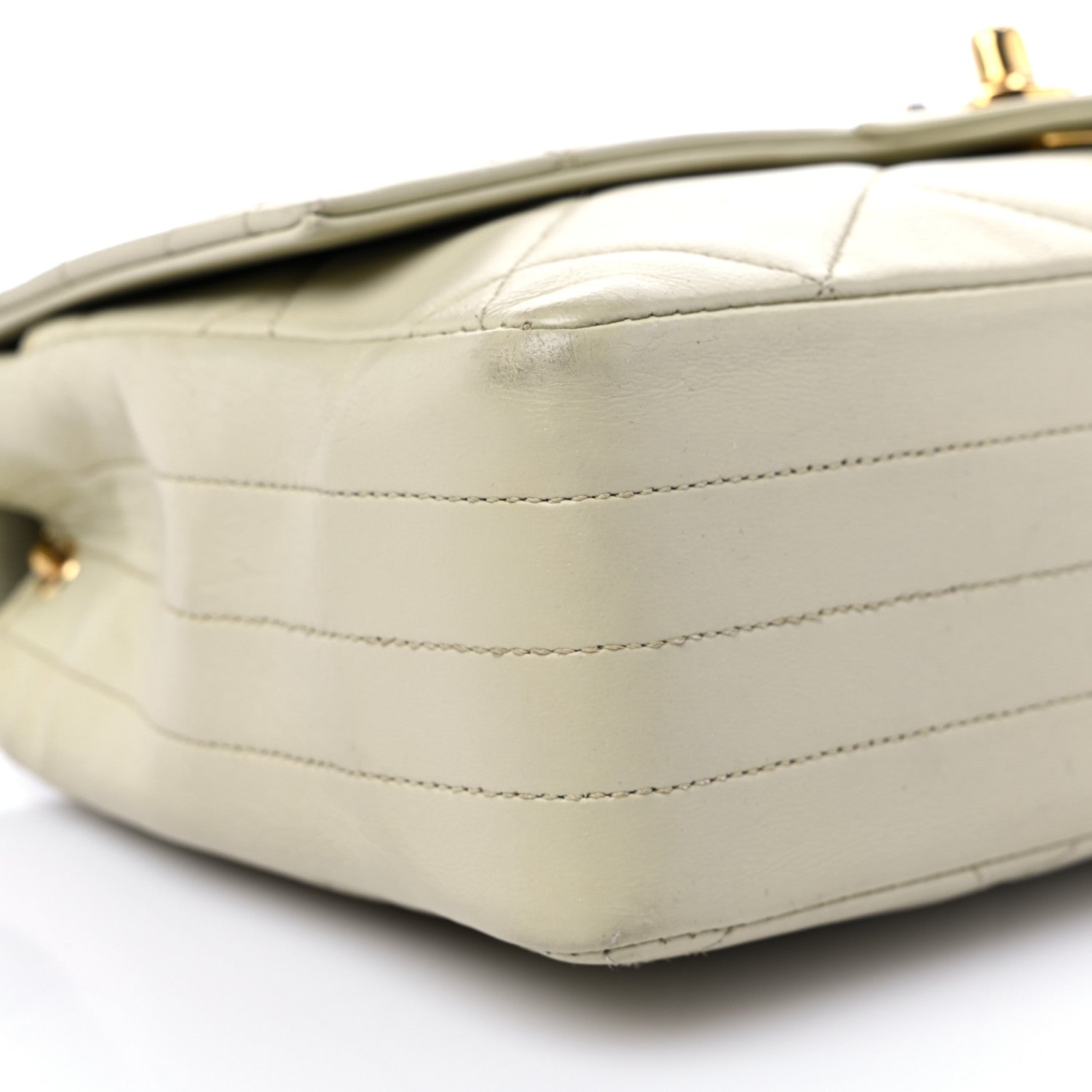 Chanel Lambskin Quilted Small Single Flap Beige 8 of 16