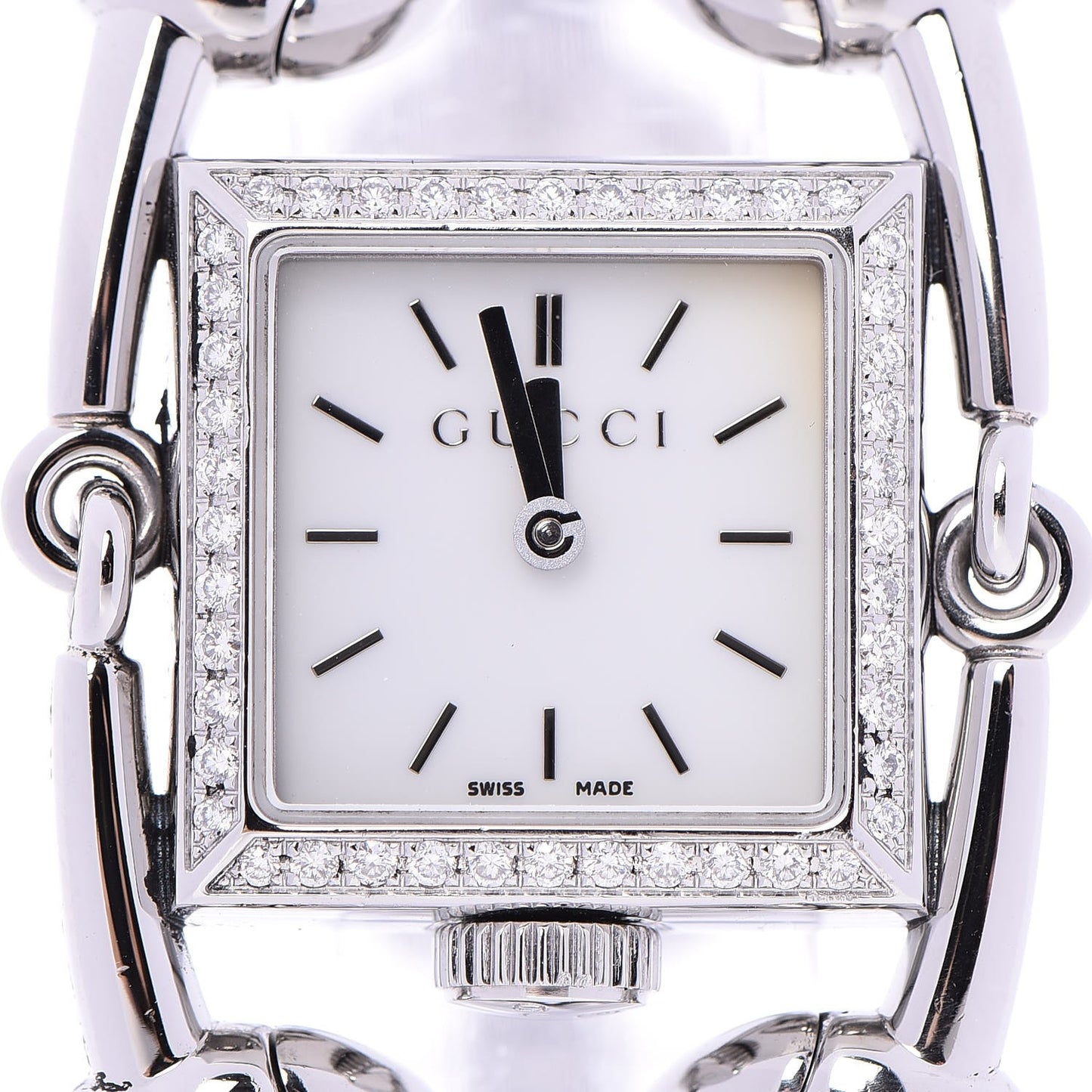 Stainless Steel Diamond Bezel Mother of Pearl 20mm Signoria Quartz Watch