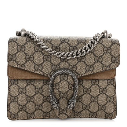 Gucci GG Supreme Monogram Mini Dionysus Shoulder Bag Taupe 1 of 11
