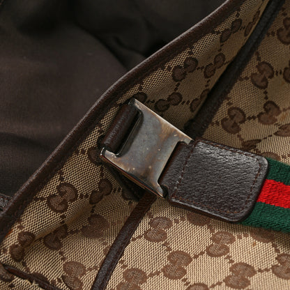 Gucci GG Monogram Web Pop Tote Dark Brown 14 of 16