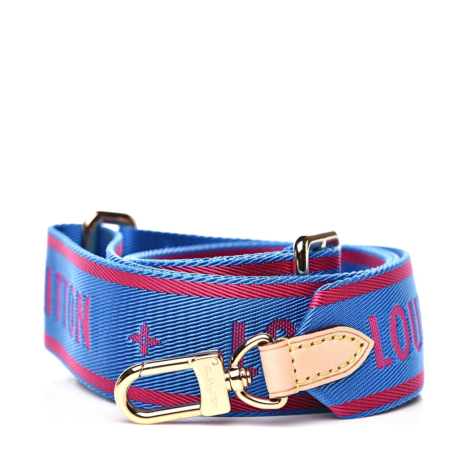 Nylon Bandouliere Shoulder Strap Blue Magenta