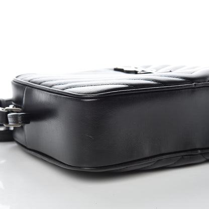 Saint Laurent Calfskin Matelasse Monogram Lou Camera Bag Black 8 of 9