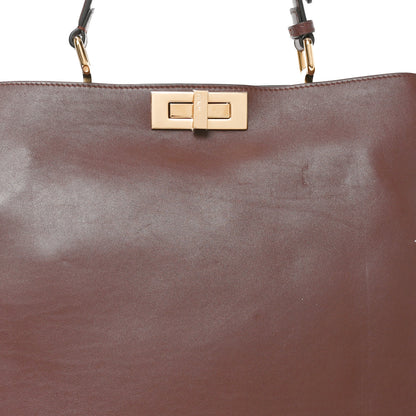 Fendi Vitello Large Soft Peekaboo Crosta Mogano 8 of 10